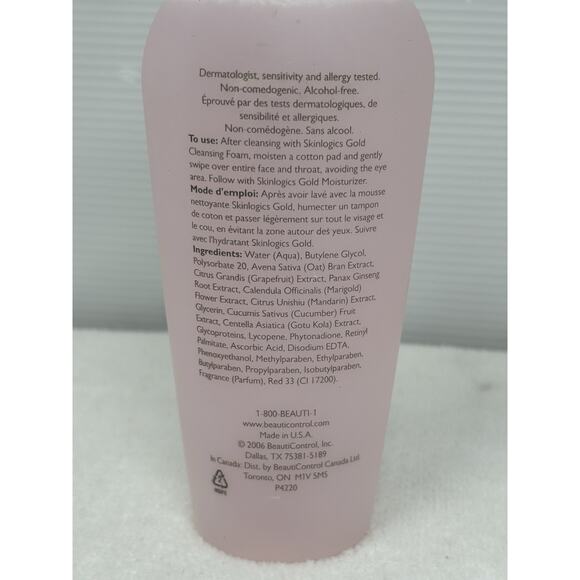 Skinlogics Beauticontrol Gold Tonic 6.7 Oz Sealed Discontinued NOS - Picture 4 of 5